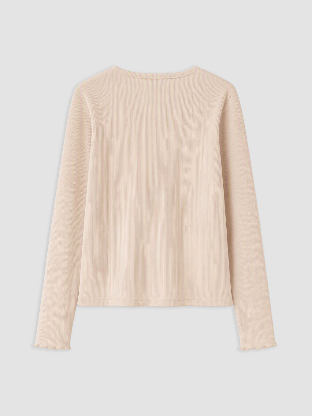 Crew Neck Window Detailed Girls' T-shirt-1