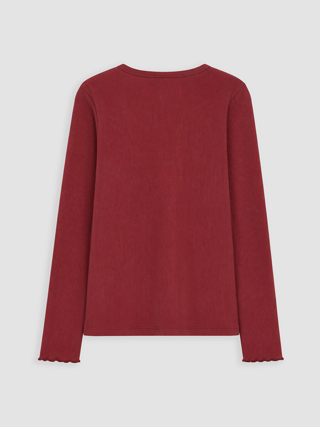 Crew Neck Window Detailed Girls' T-shirt-2