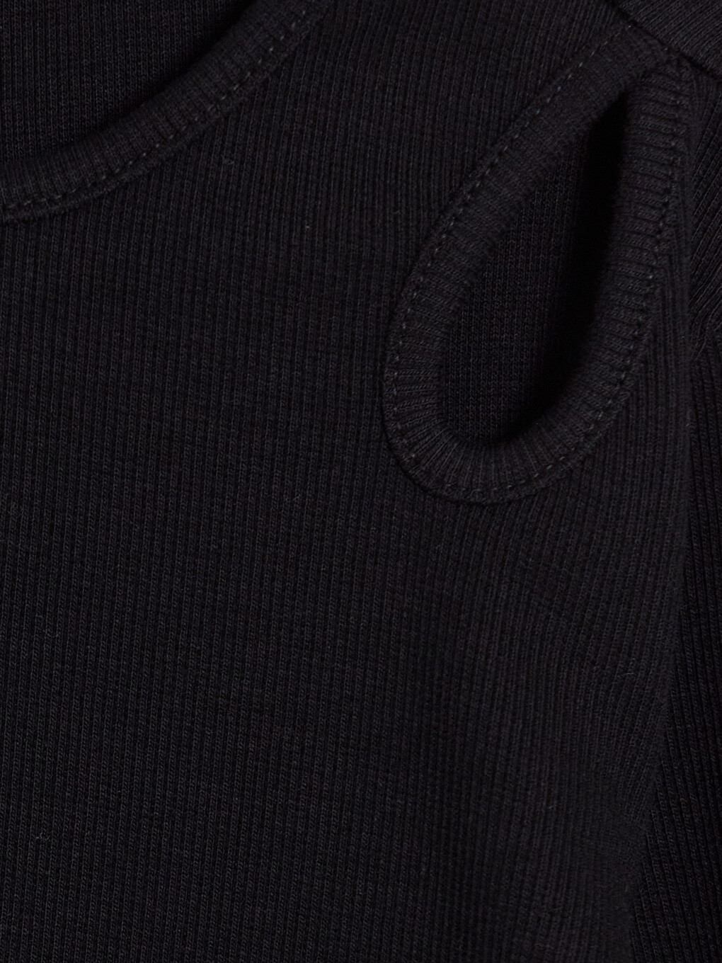 Crew Neck Window Detailed Girls' T-shirt-1