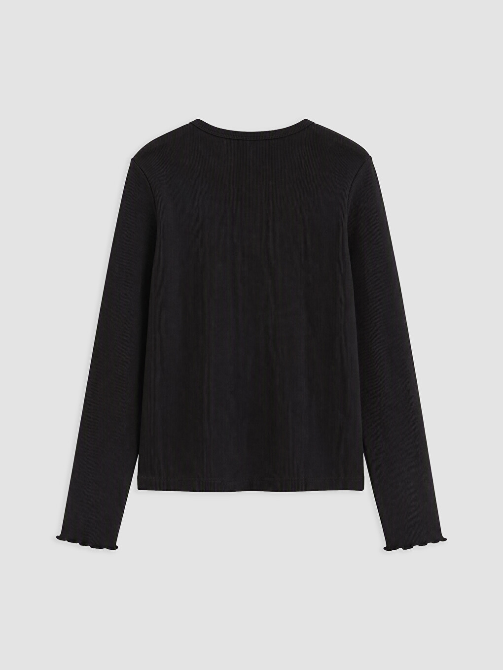 Crew Neck Window Detailed Girls' T-shirt-2