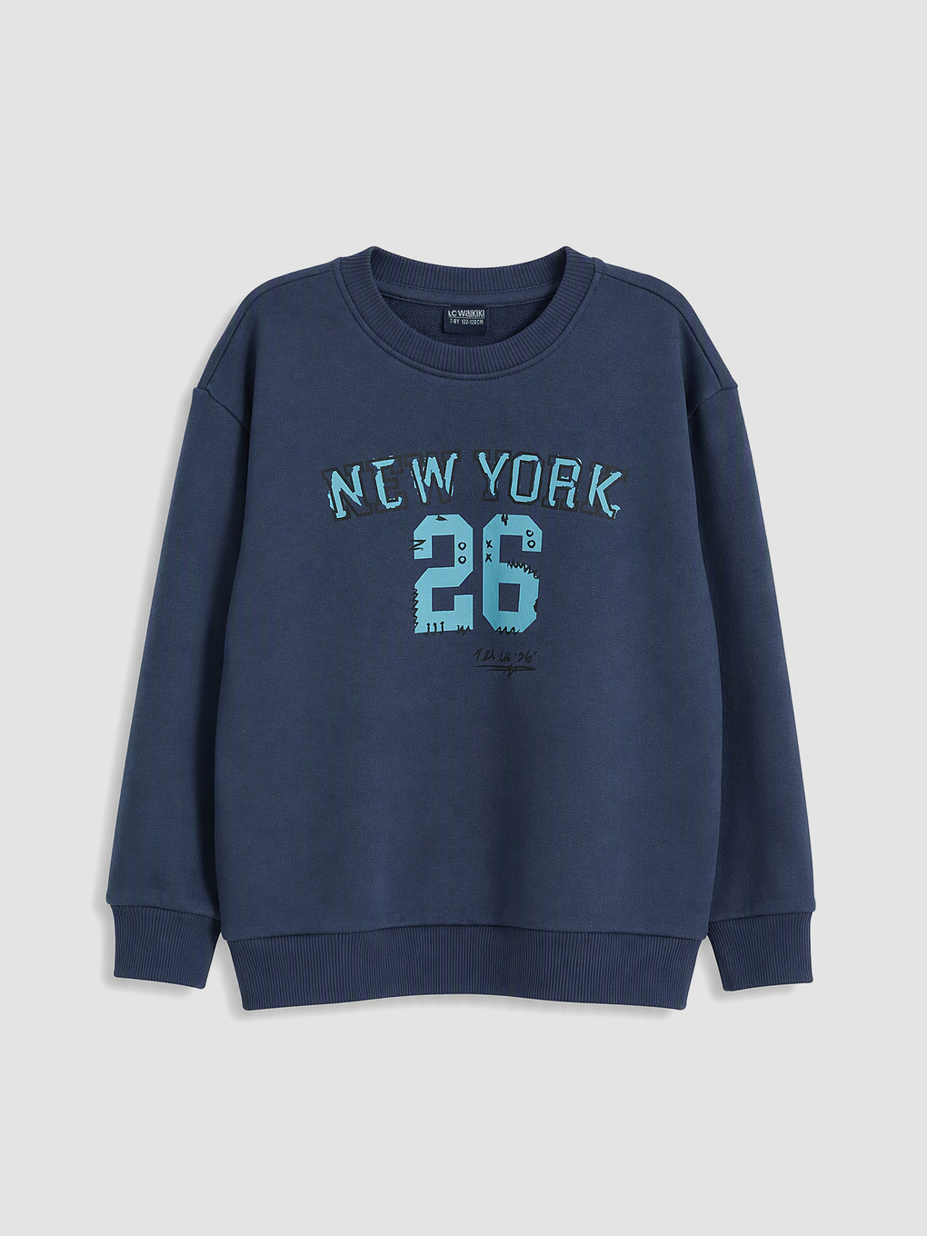 İndigo New York Baskılı Erkek Çocuk Sweatshirt