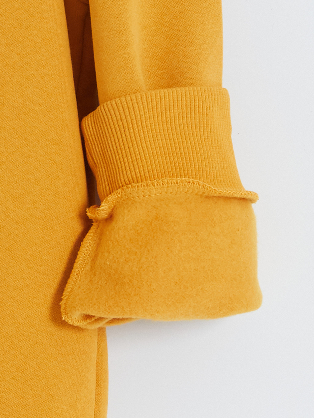 Sarı Baskılı Erkek Çocuk Kalın Sweatshirt-1
