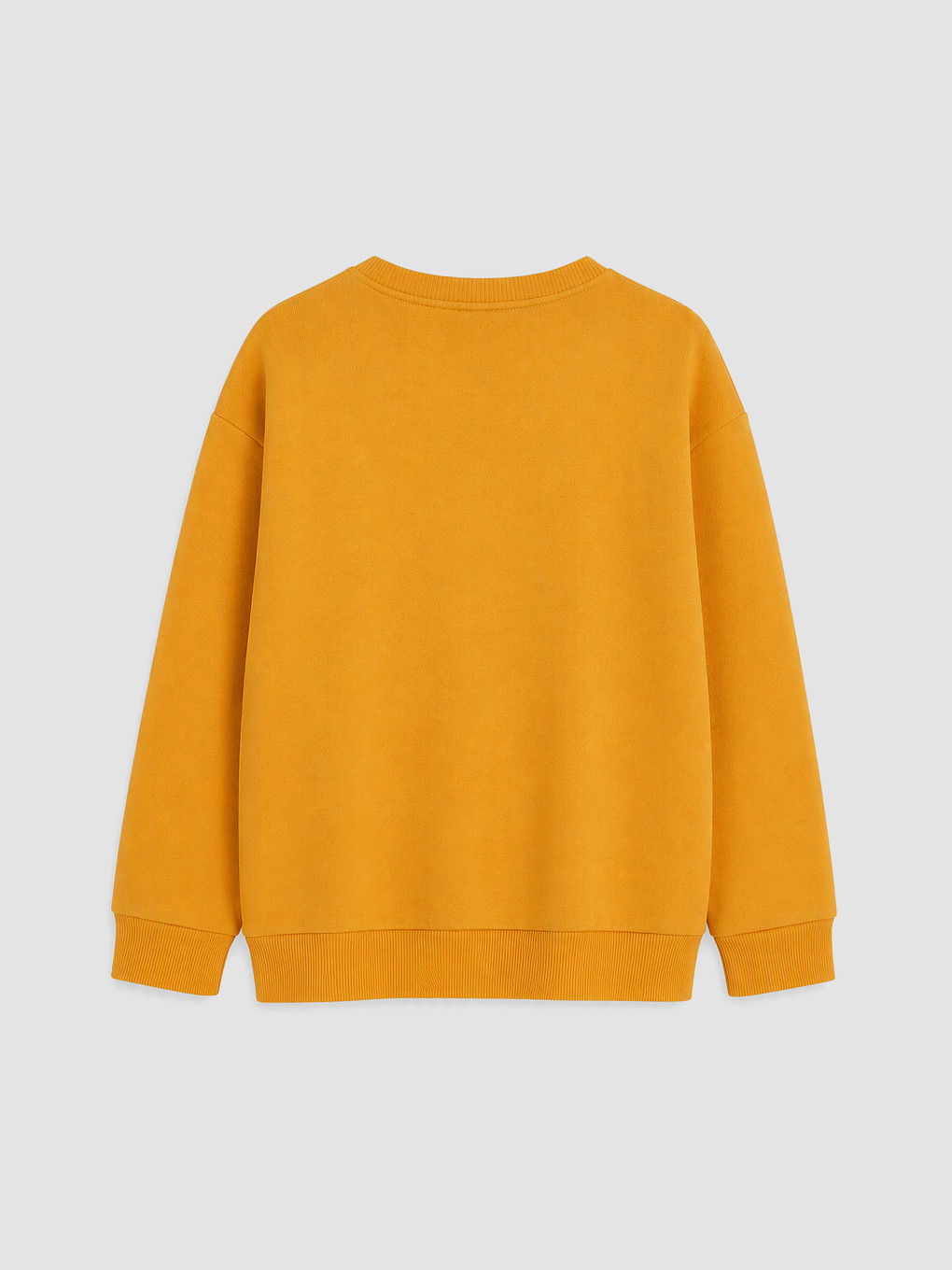 Sarı Baskılı Erkek Çocuk Kalın Sweatshirt-3