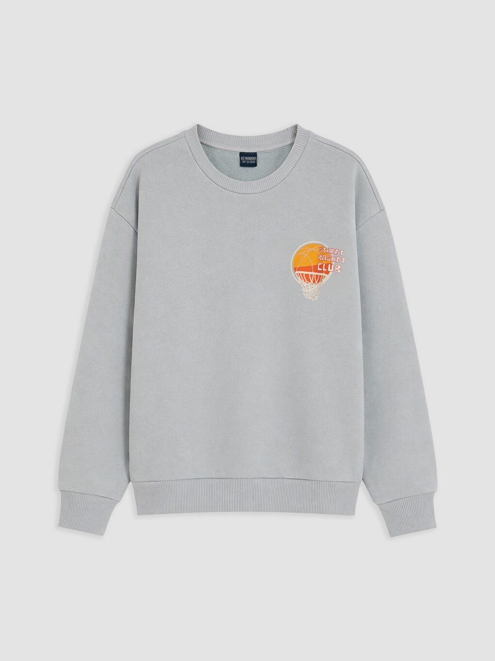 Yeşil Baskılı Erkek Çocuk Kalın Sweatshirt