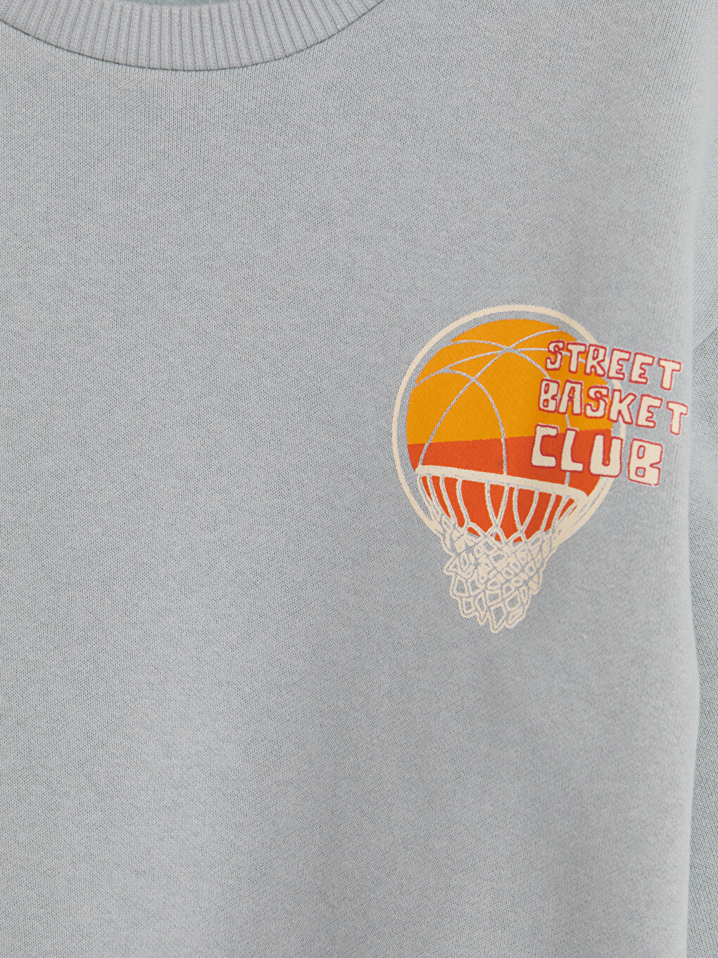 Yeşil Baskılı Erkek Çocuk Kalın Sweatshirt-1