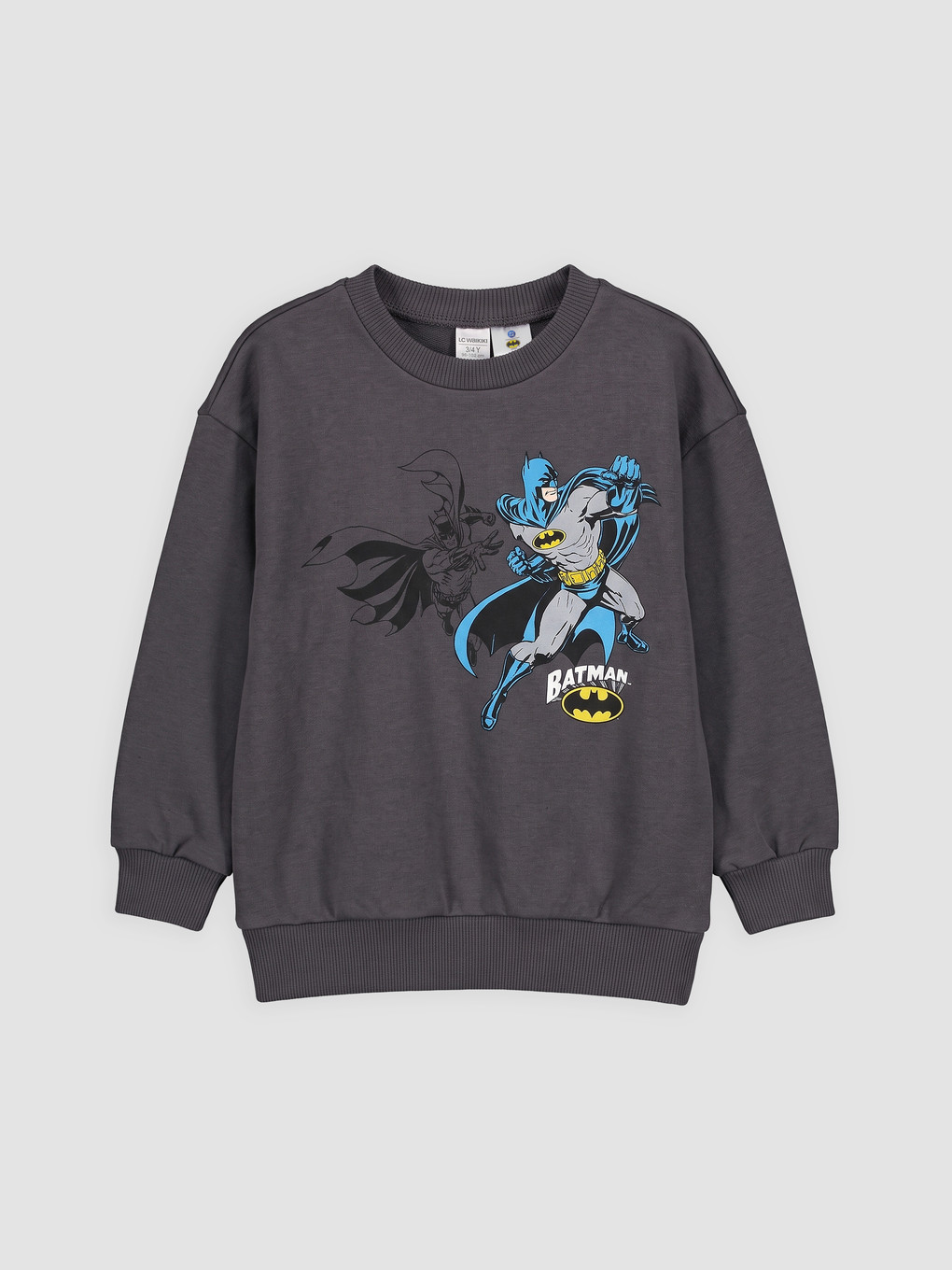 Antrasit Batman Baskılı Erkek Çocuk Eşofman Takım-1