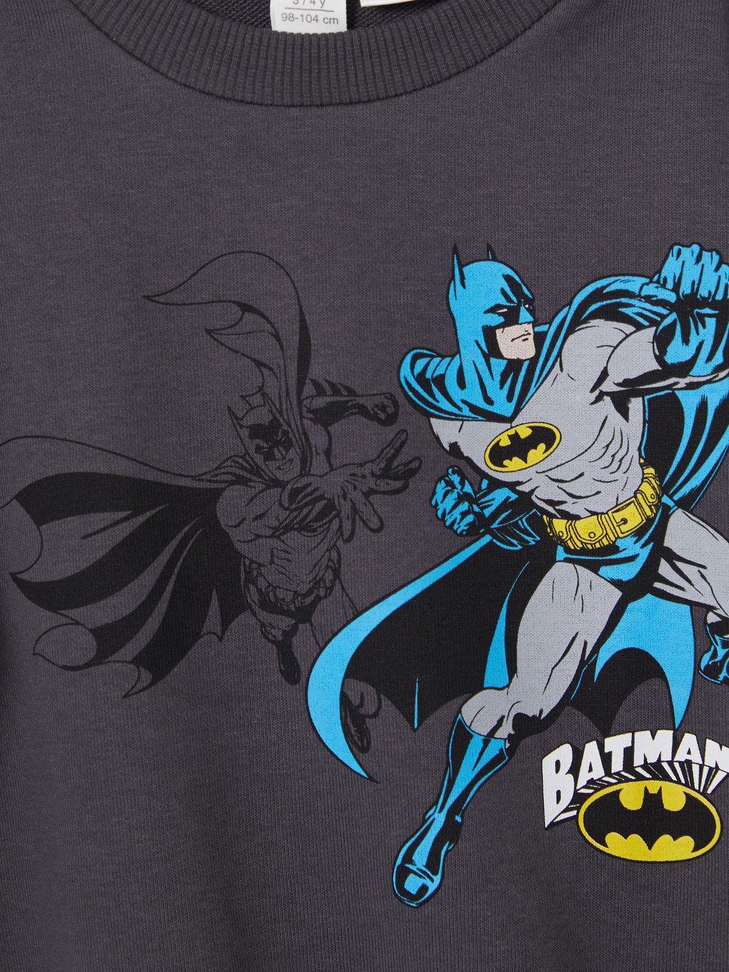 Antrasit Batman Baskılı Erkek Çocuk Eşofman Takım-5