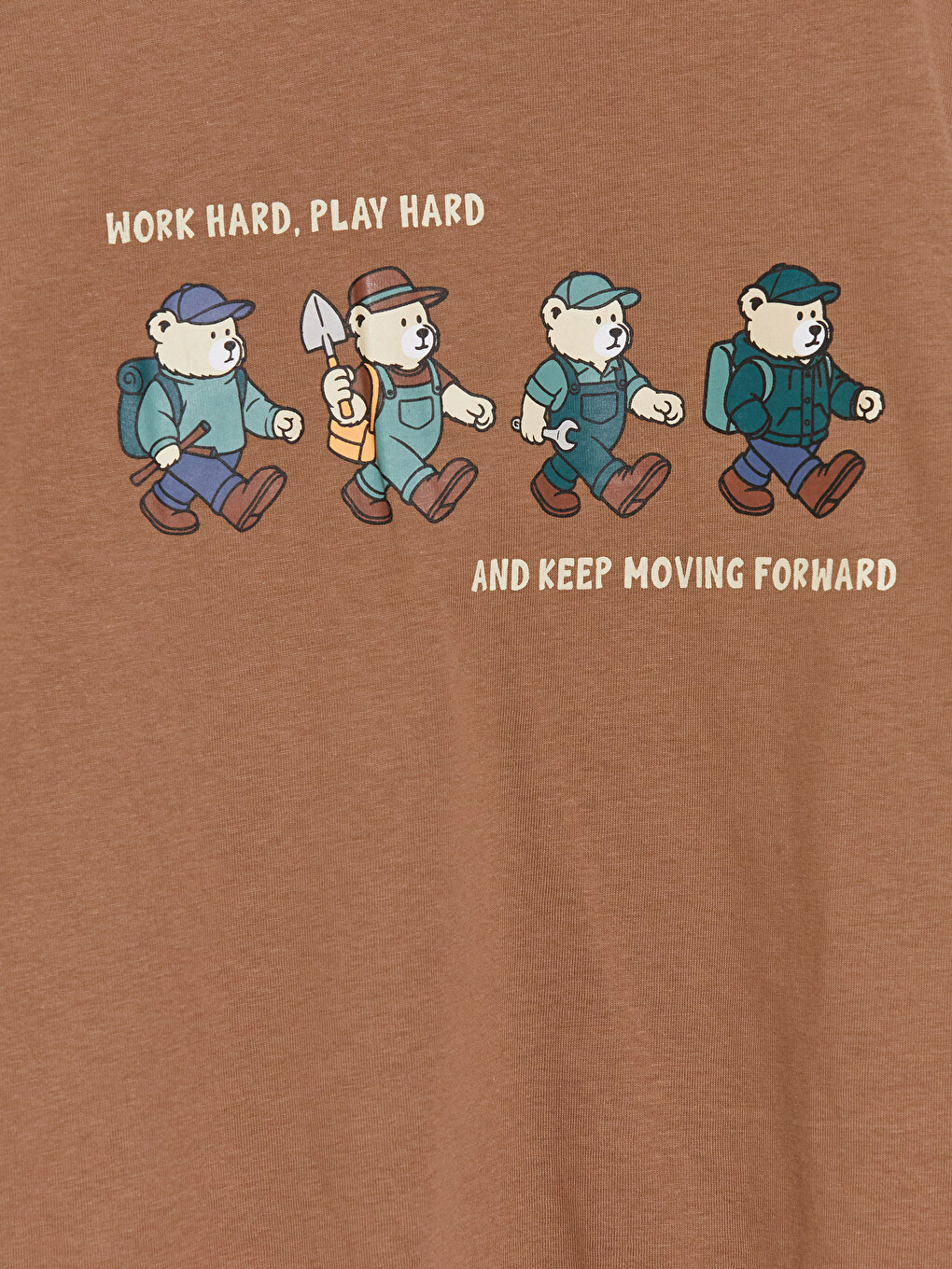 Crew Neck Printed Boys' T-shirt-1