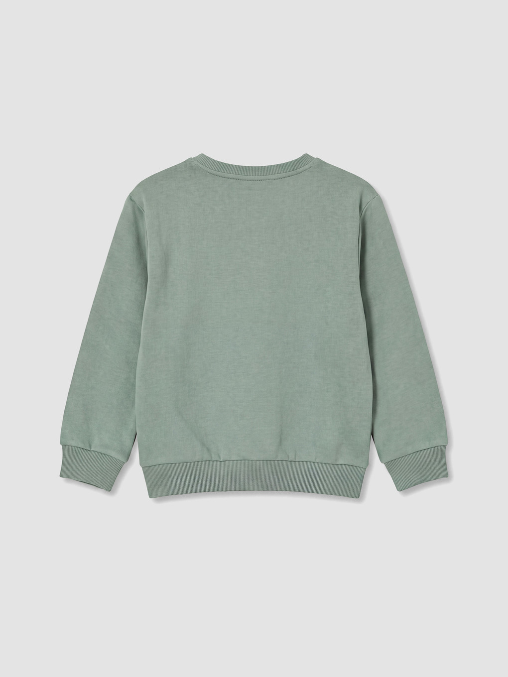 Yeşil Baskılı Kız Çocuk Sweatshirt-1