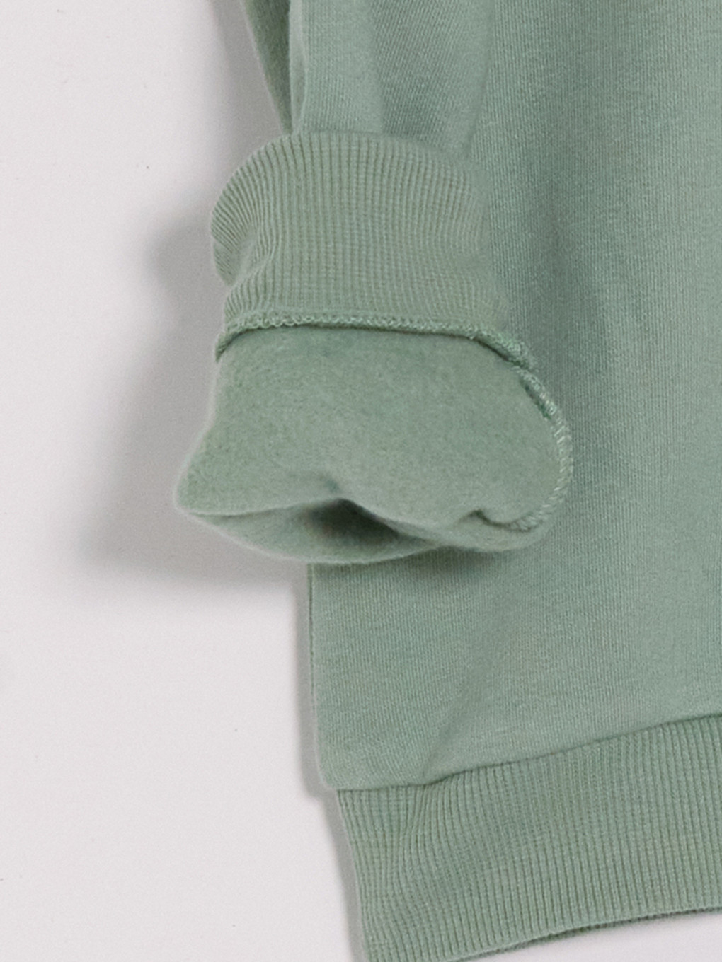 Yeşil Baskılı Kız Çocuk Sweatshirt-3