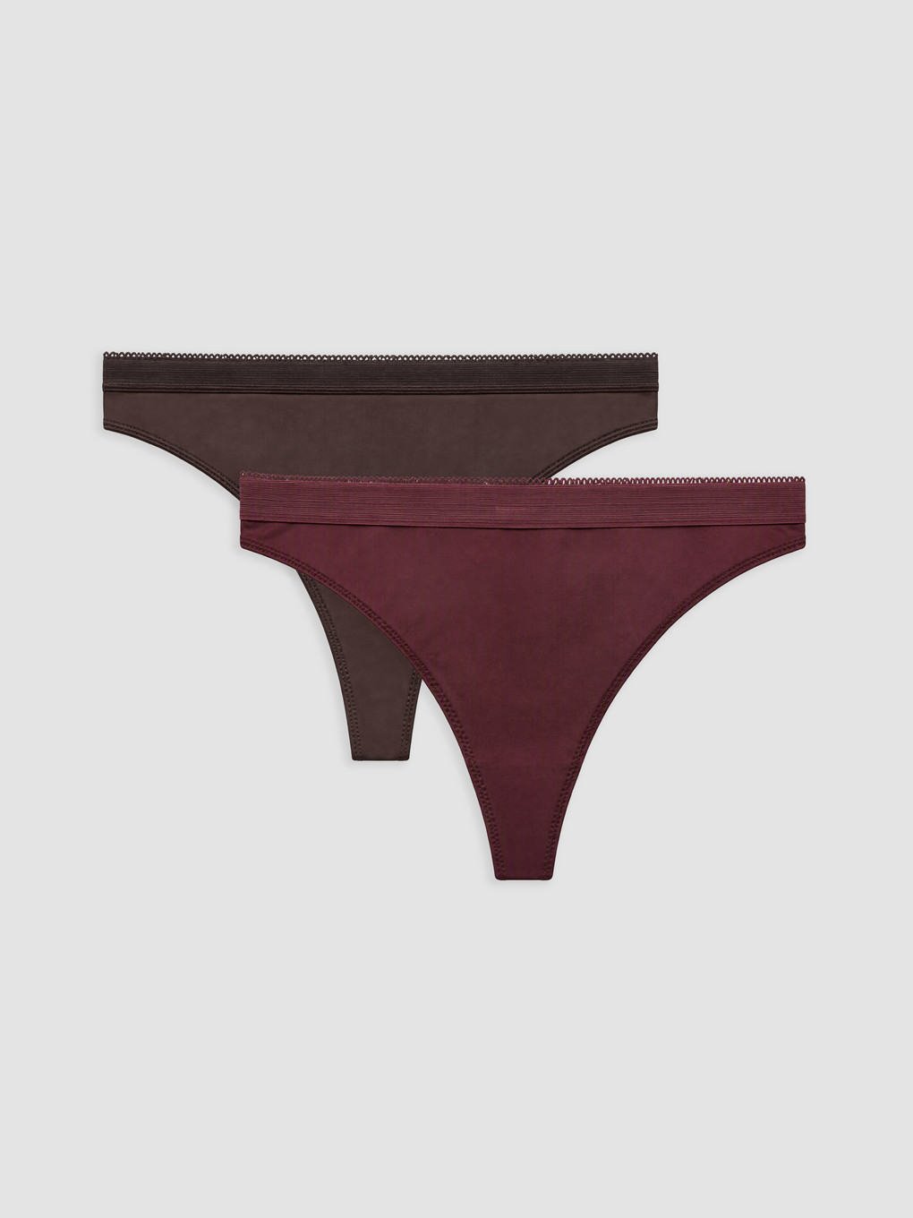 Lace Detailed Thong Knickers 2-pack