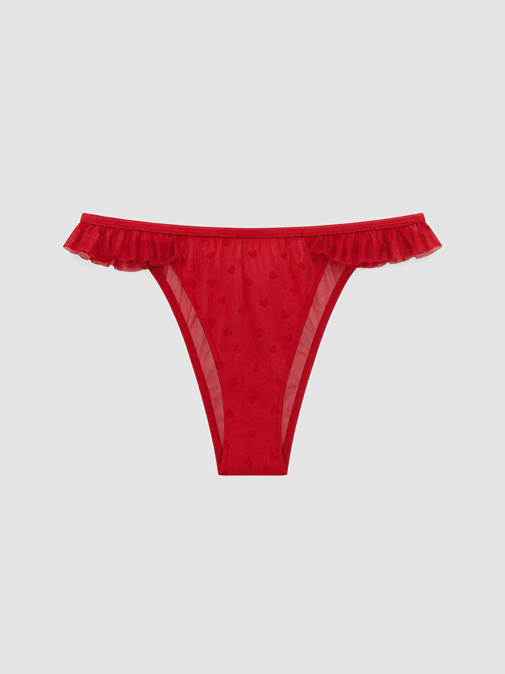 Culotte Brésilienne Brodée Cœur