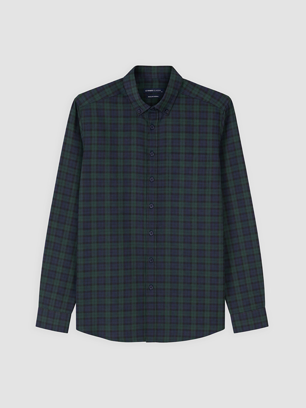 Regular Fit Plaid Twill Men's Shirt