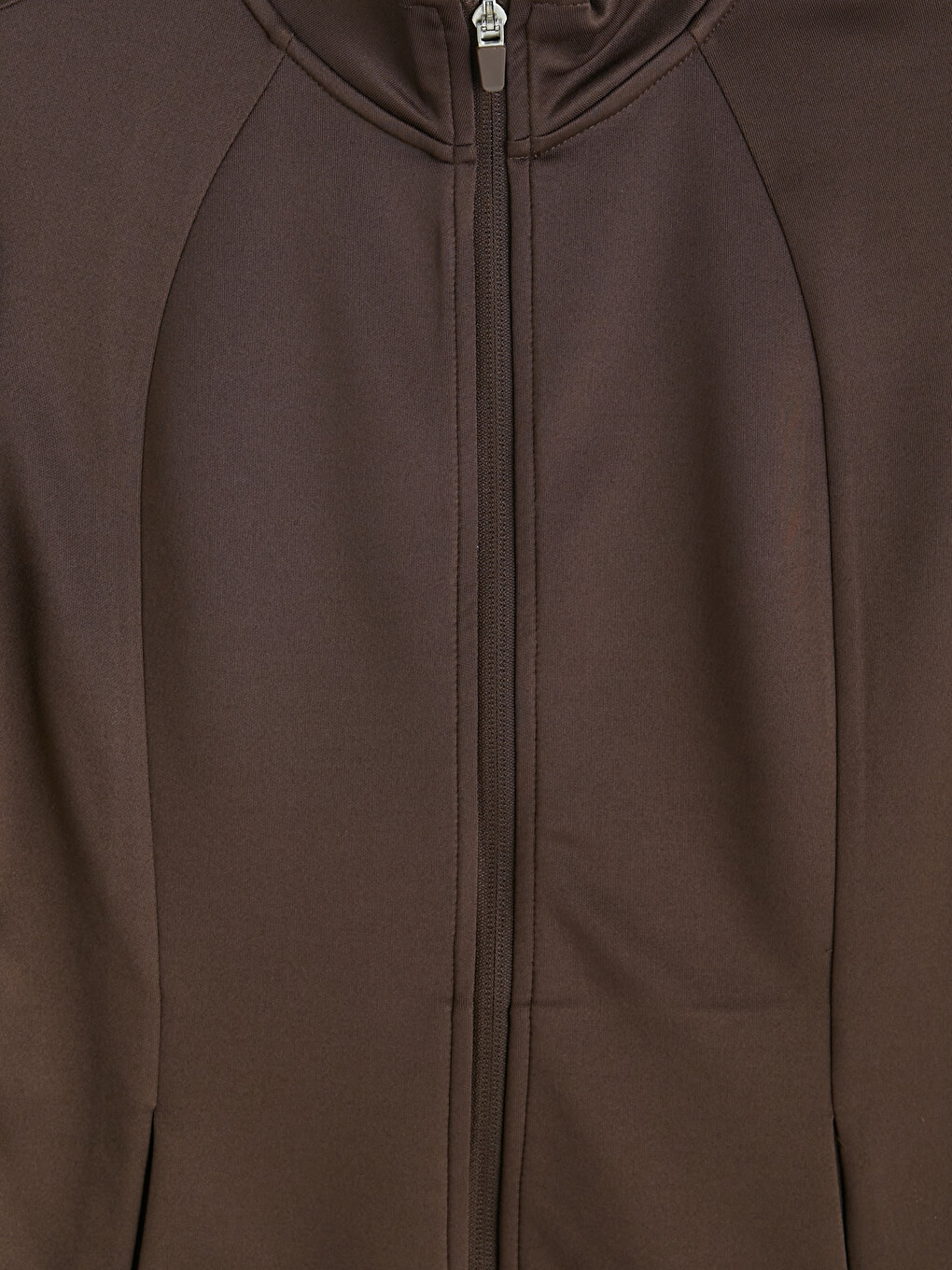Woman Brown Zip-up Sweatshirt-6