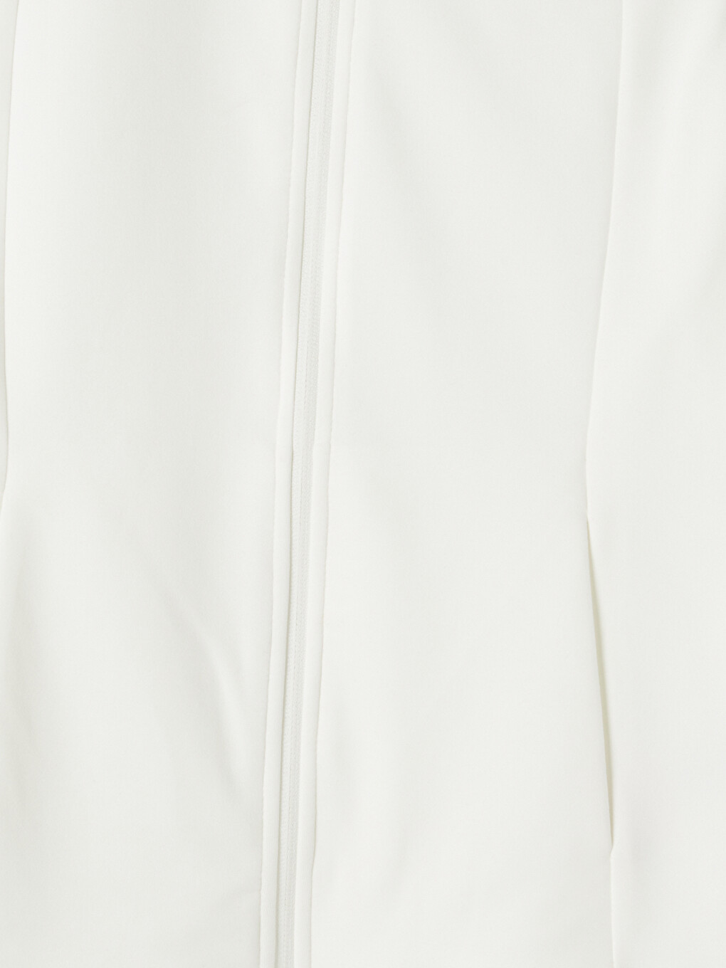 Woman White Zip-up Sweatshirt-5