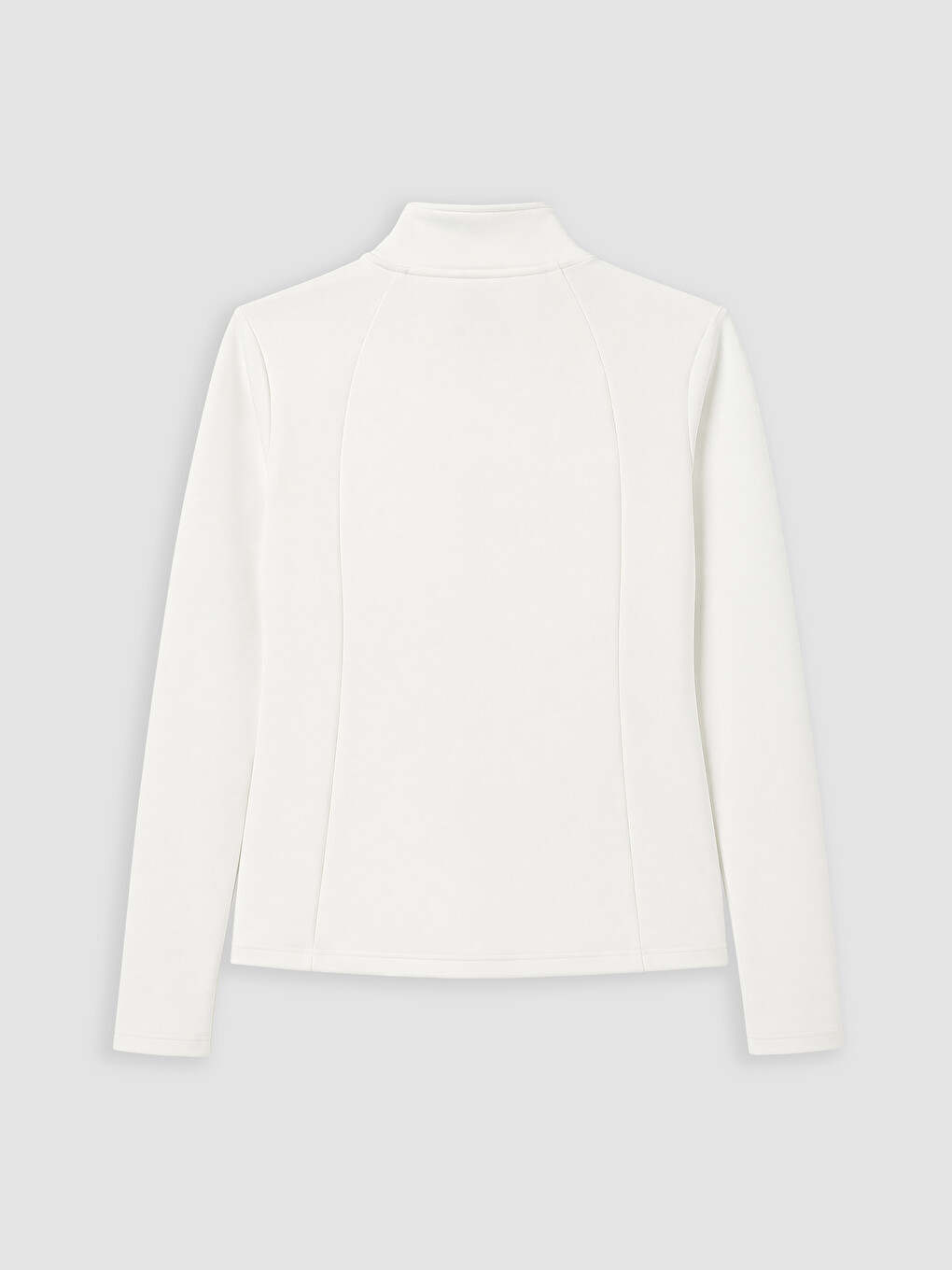 Woman White Zip-up Sweatshirt-6