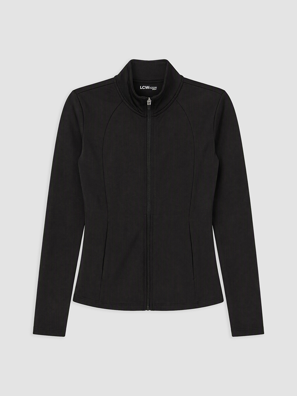 Woman Black Zip-up Sweatshirt-4