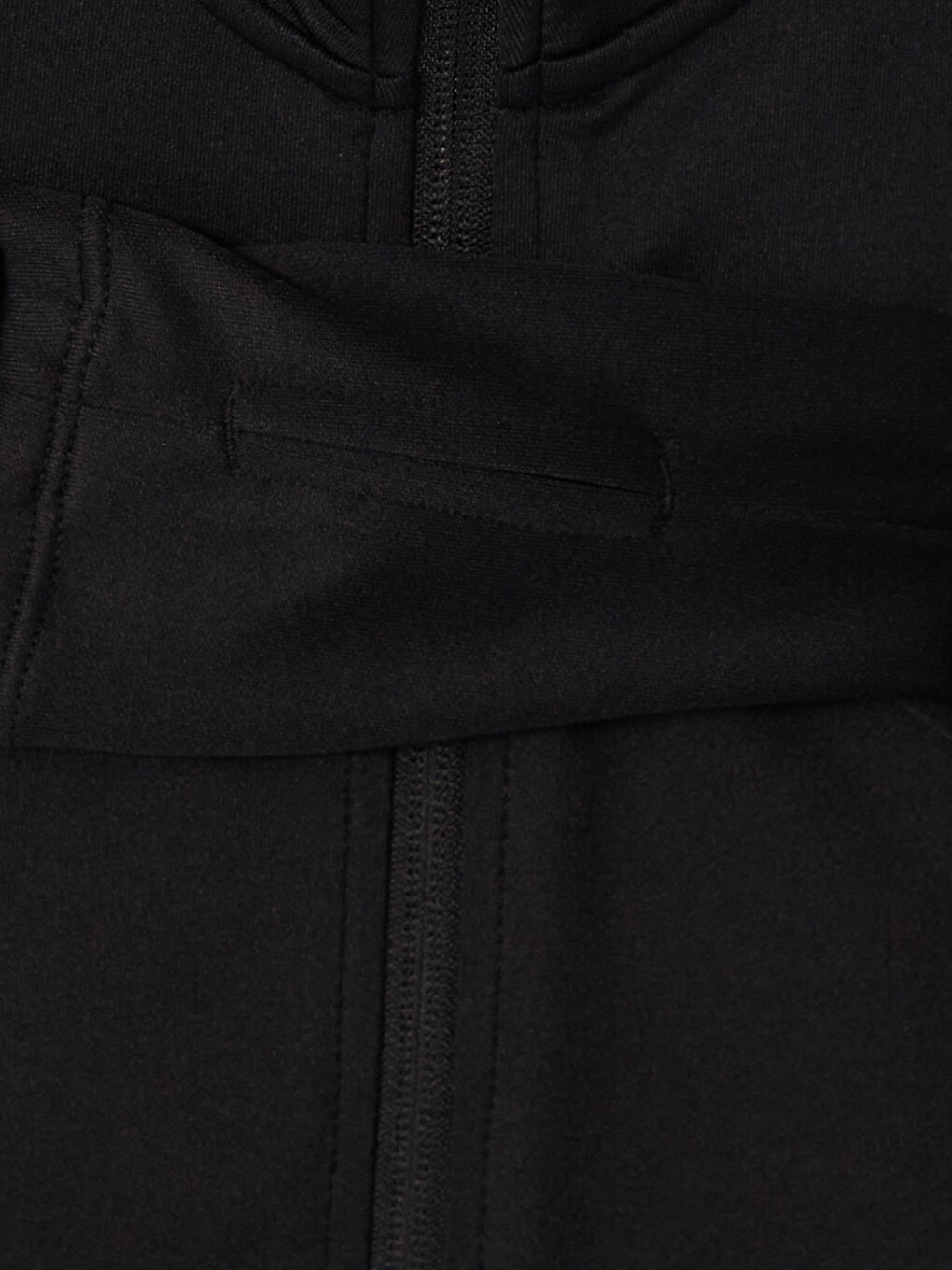Woman Black Zip-up Sweatshirt-7