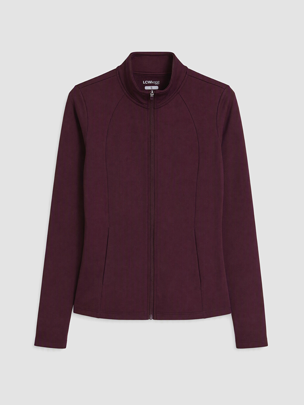 Woman Plum Zip-up Sweatshirt-4