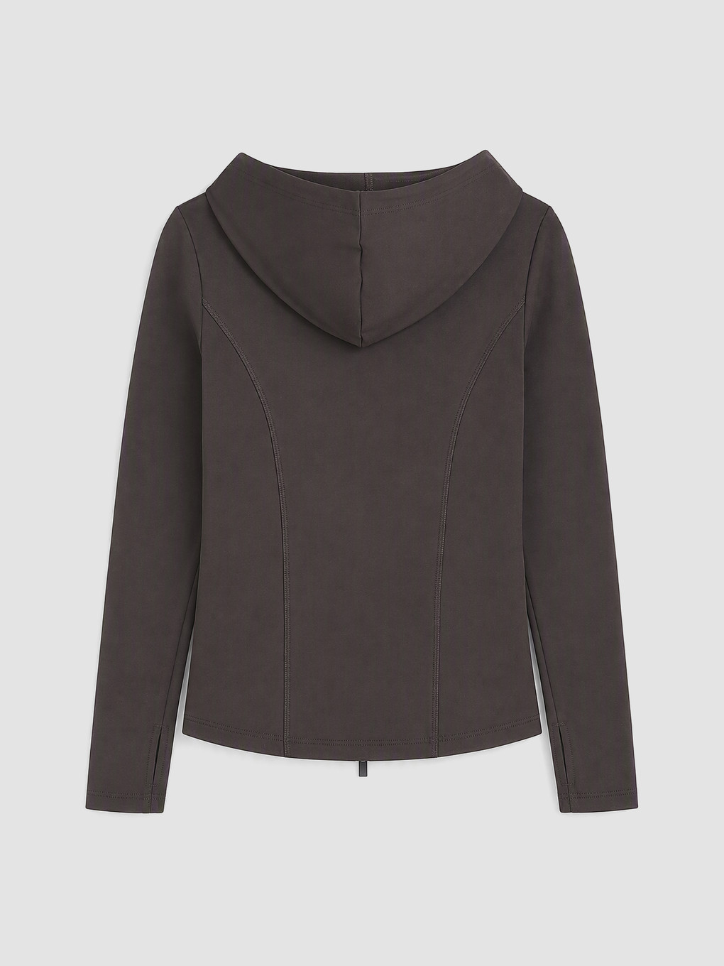 Thumbhole Women's Zip-up Sweatshirt-2