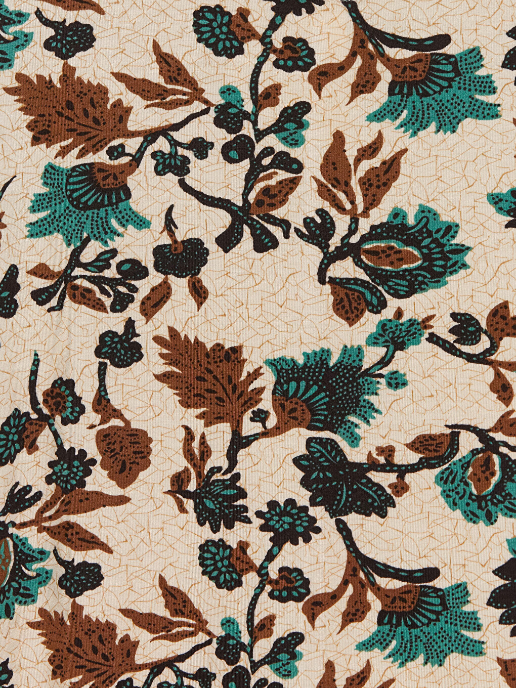 Crew Neck Floral Dress-5