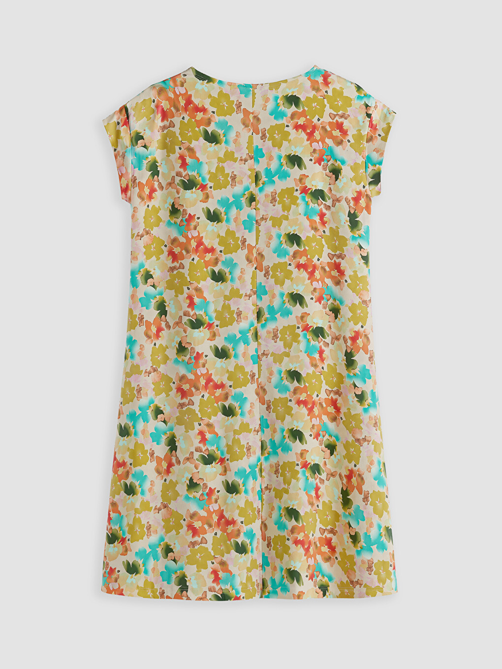 Crew Neck Printed Mini Dress-6
