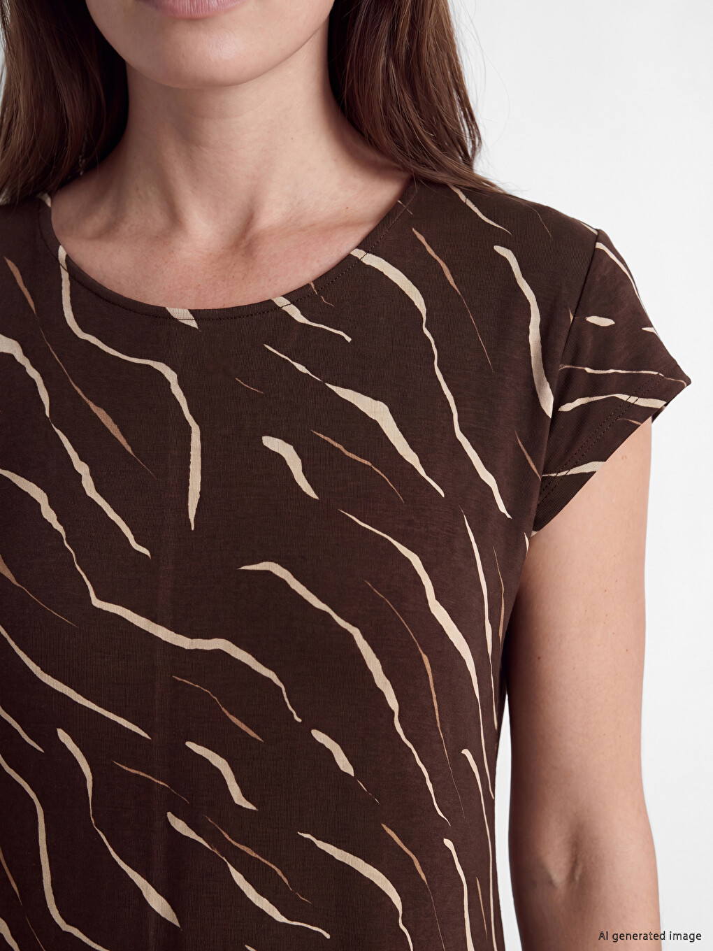 Woman Brown Dress-2