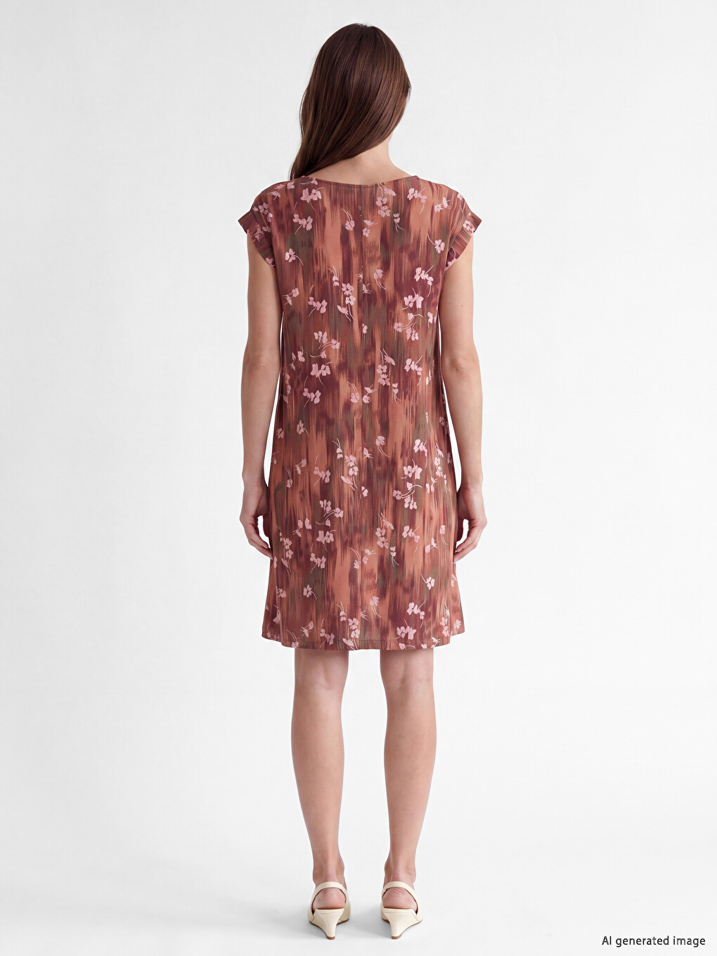 Woman Brown Dress-3