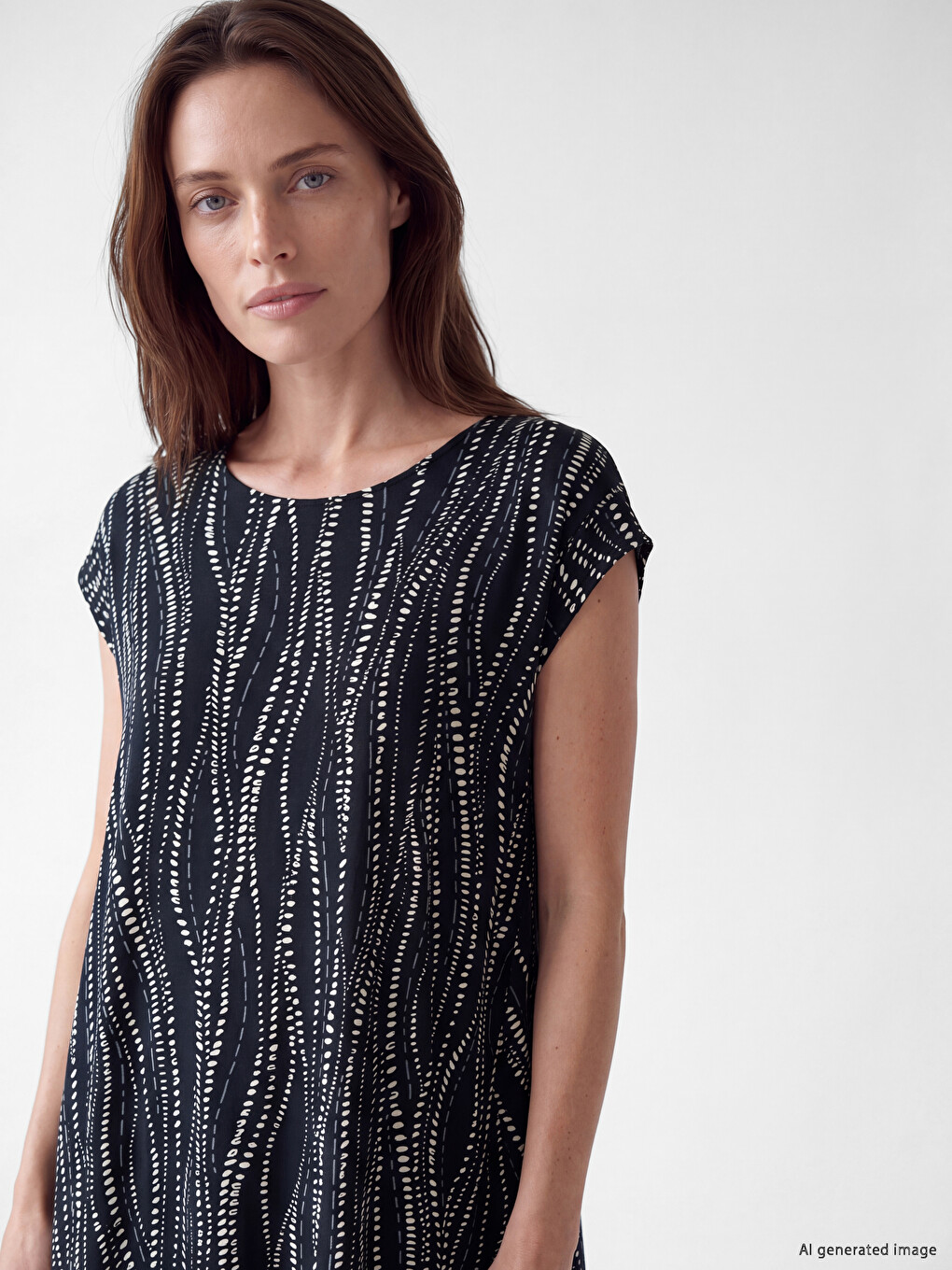 Woman Navy Dress-1