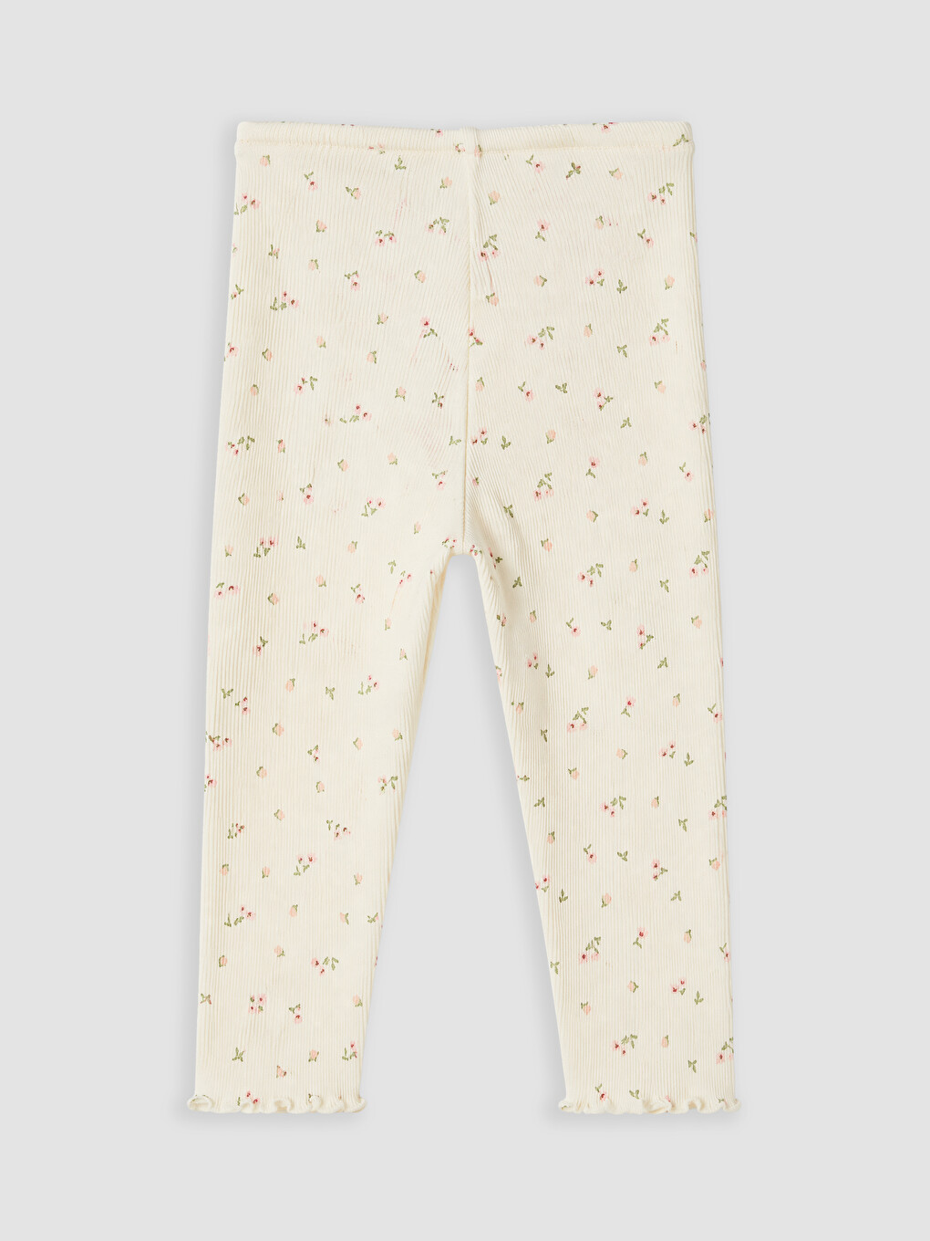 Regular Fit 3er-pack Baby-mädchen Rippstrick-strickwaren Leggings-2