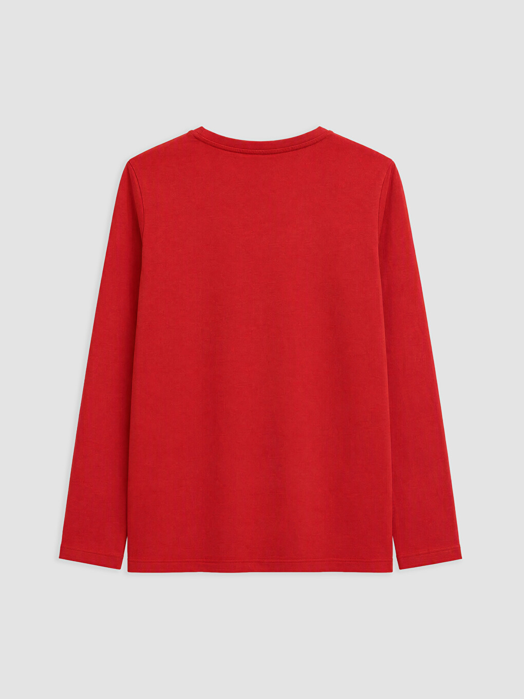 Crew Neck Long Sleeve Girls' T-shirt-1