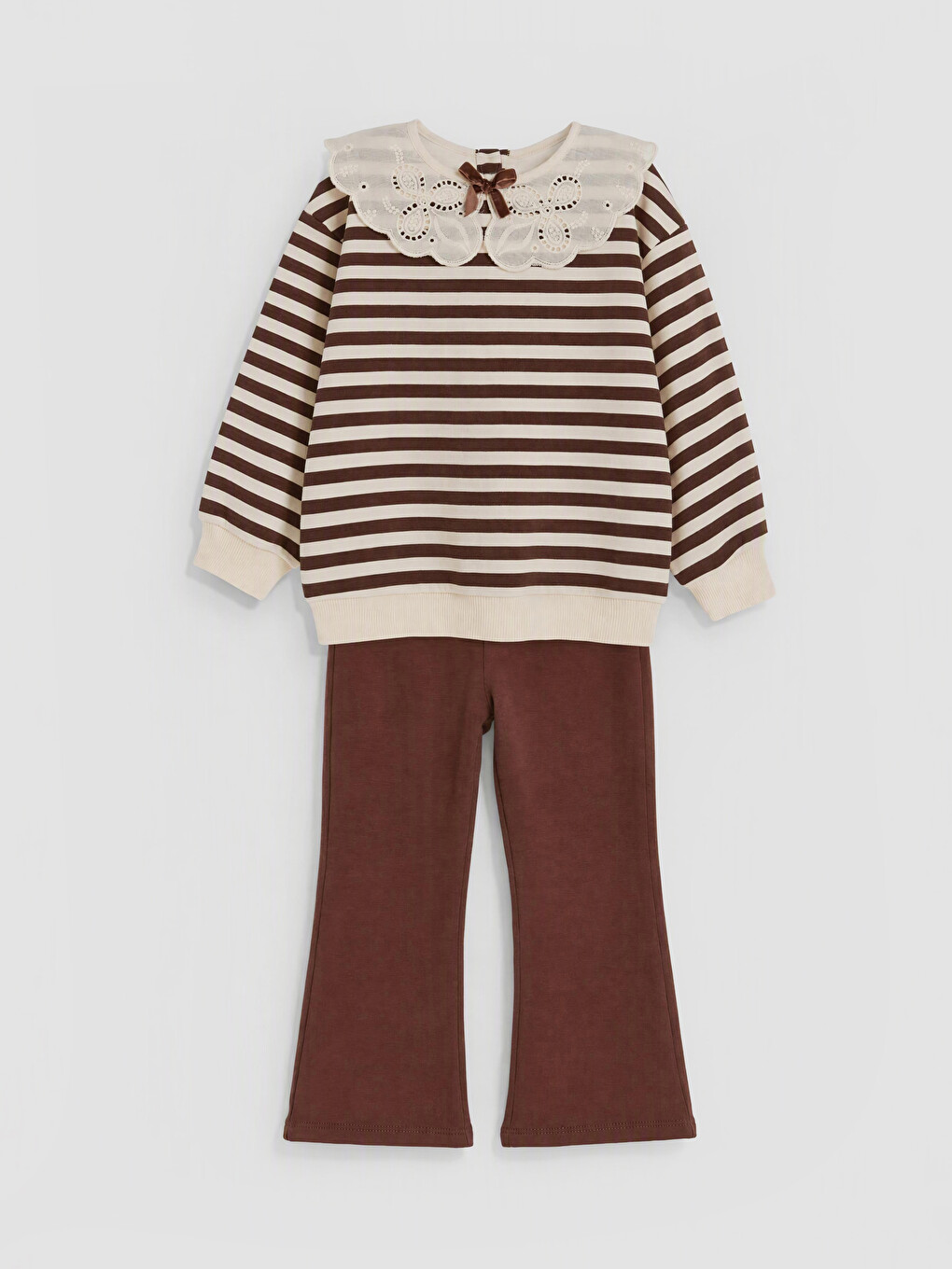 Striped Girls' Thick Set