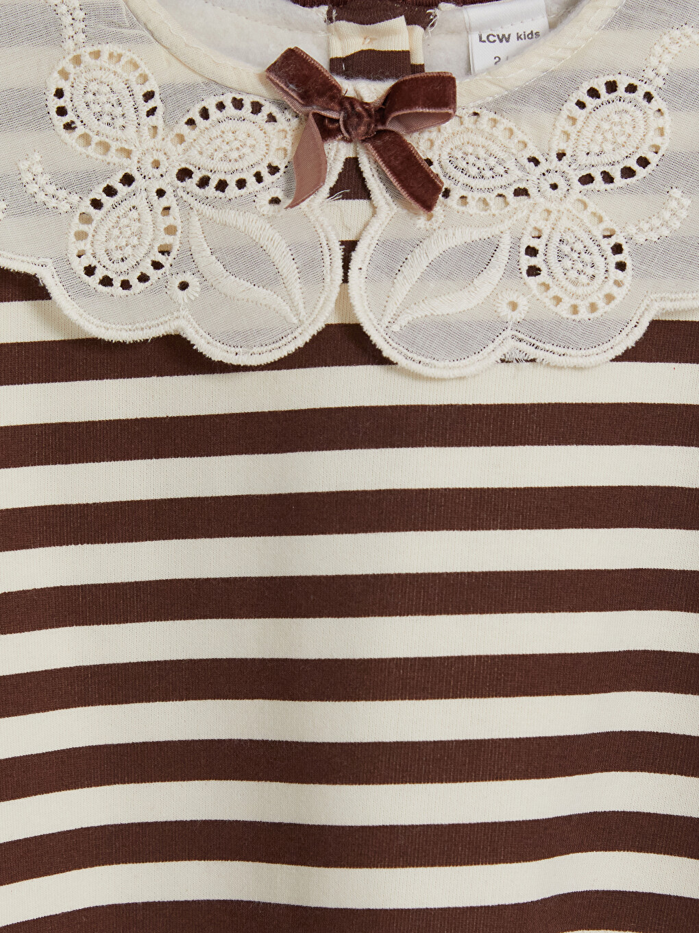 Striped Girls' Thick Set-5