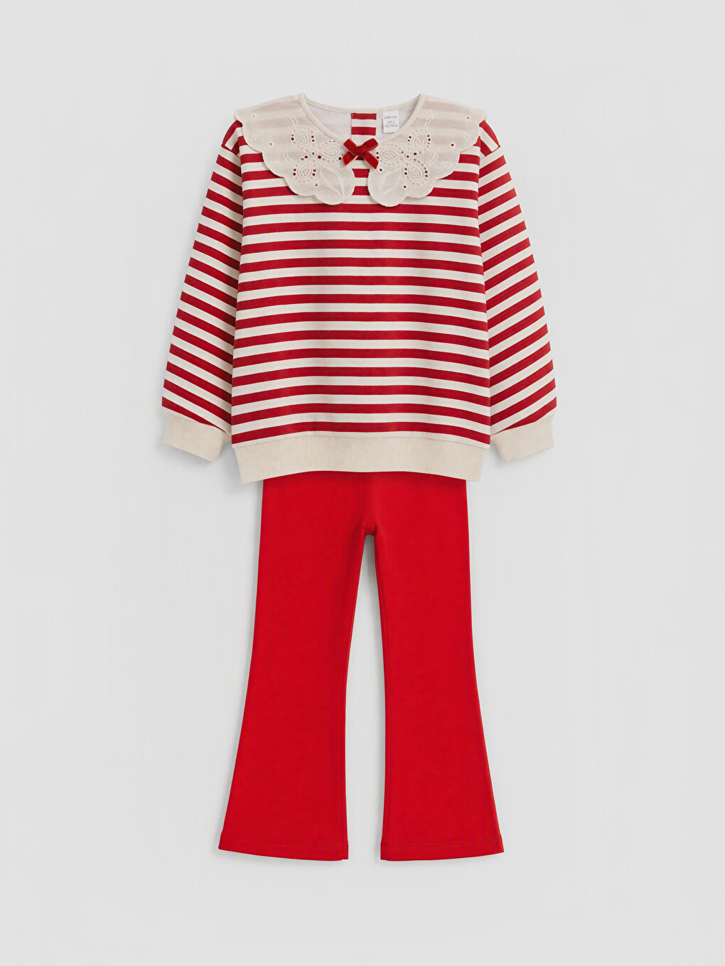 Striped Girls' Thick Set