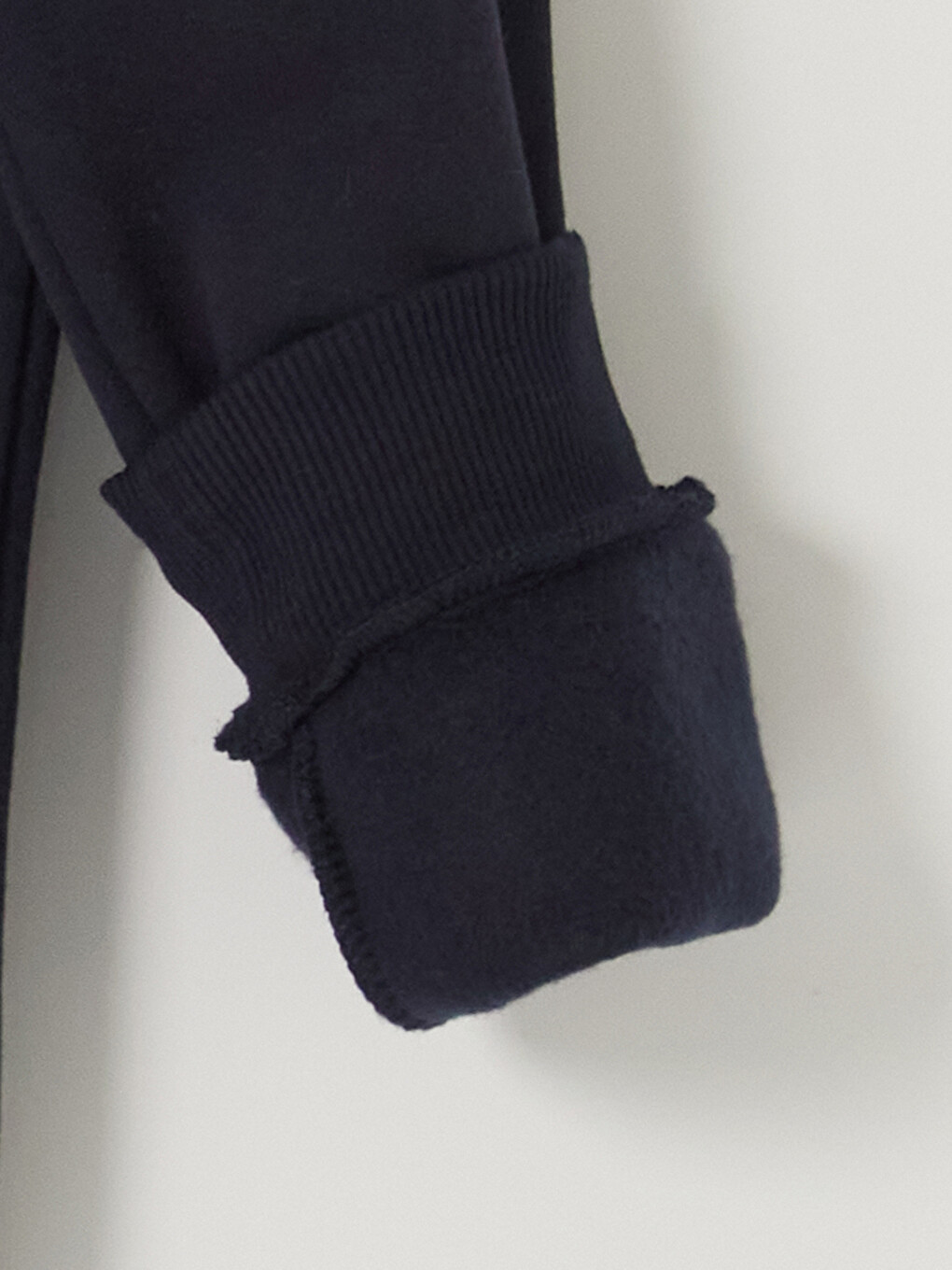 Lacivert Bisiklet Yaka Baskılı Erkek Sweatshirt-3