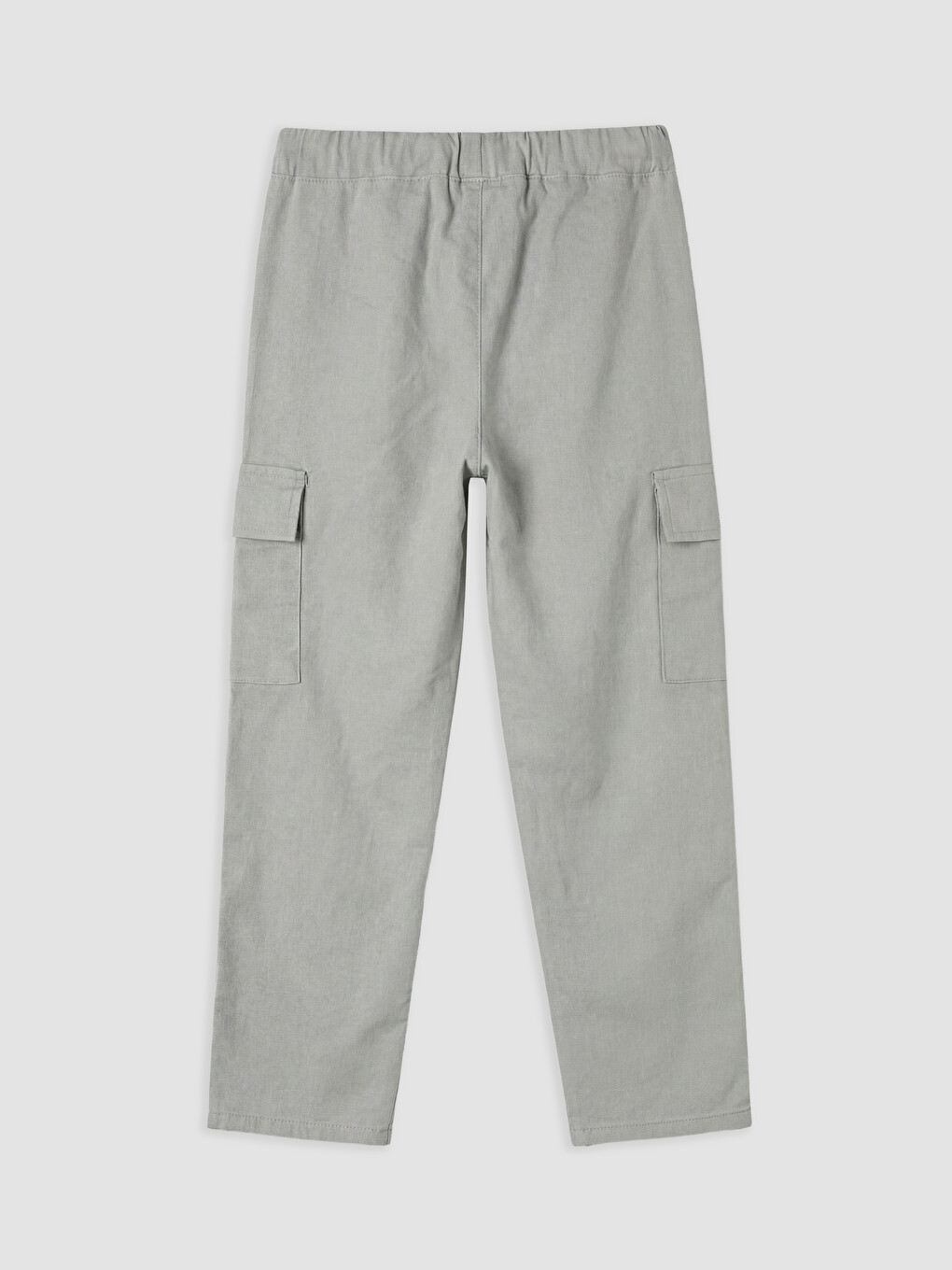 Girl Grey Cargo Trousers-1