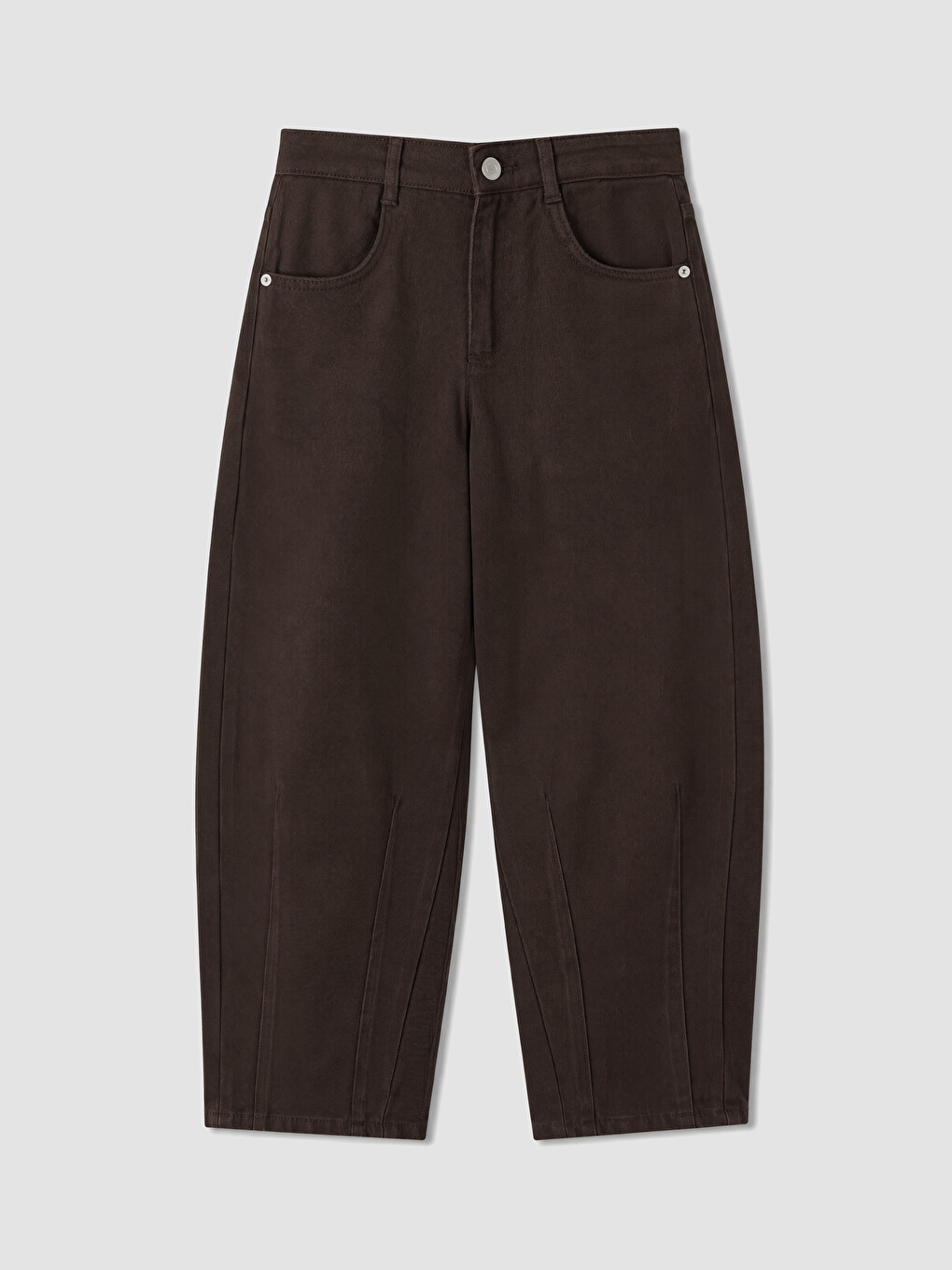 Kahverengi Loose Fit Kız Çocuk Pantolon