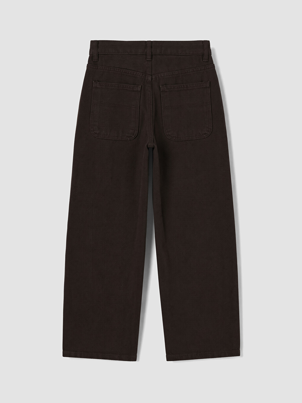 Kahverengi Loose Fit Kız Çocuk Pantolon-2