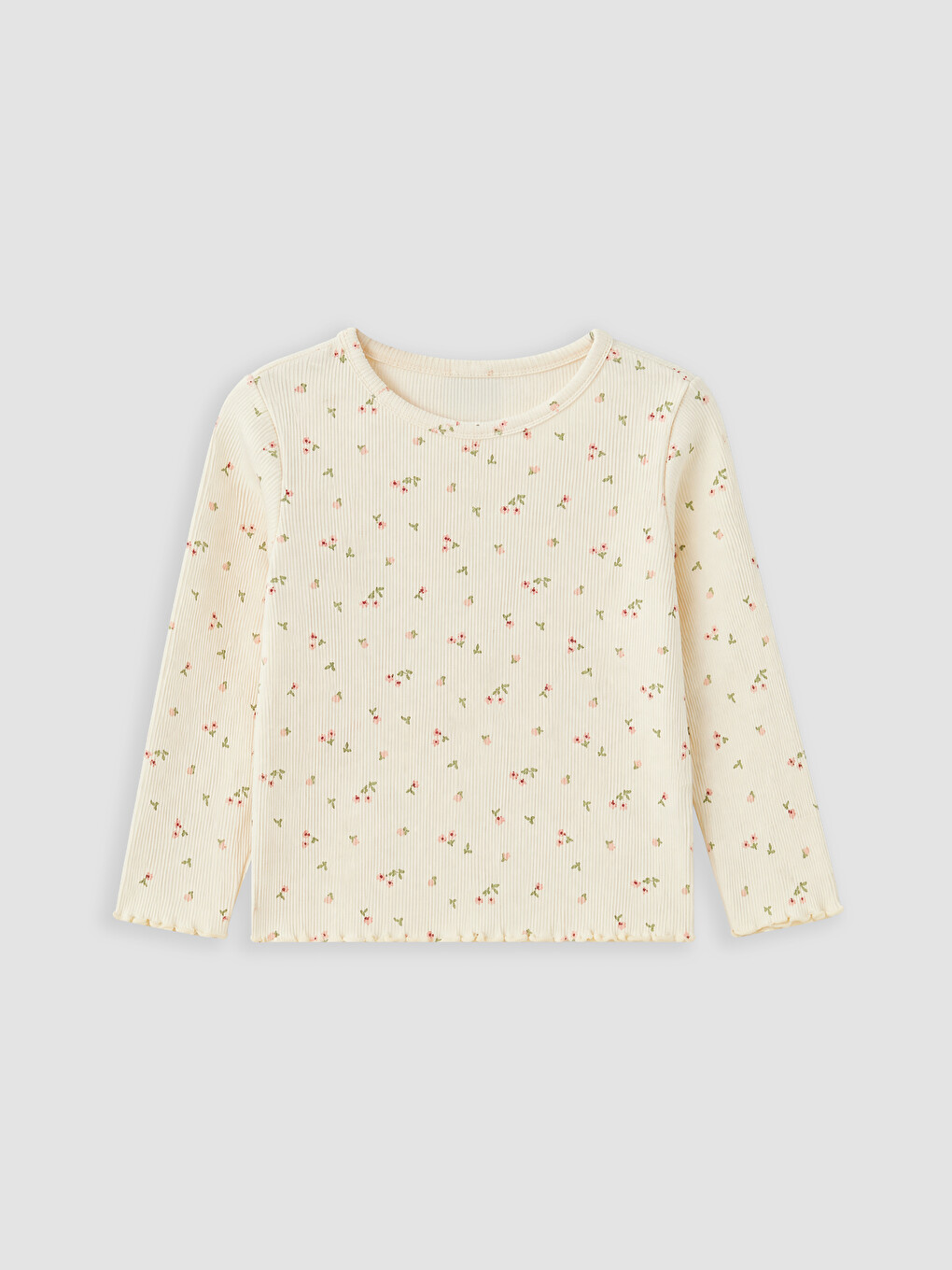 3-pack Long Sleeved Frilled Baby Girls' T-shirt-1