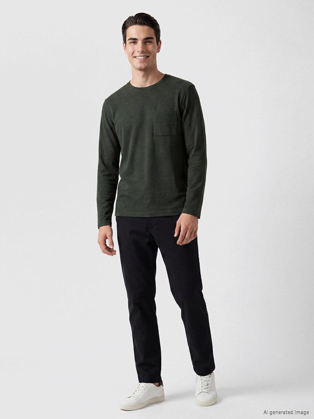 Crew Neck Men's Sweatshirt-1
