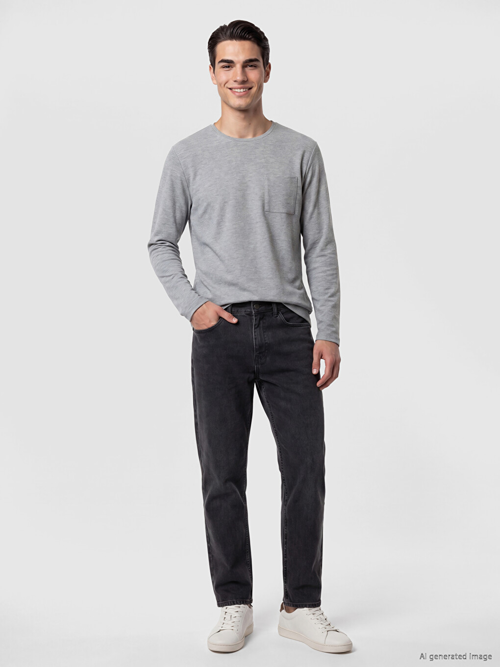 Man Grey Sweatshirt-1