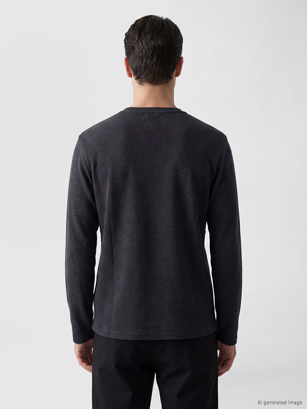 Sweat-shirt Homme À Col Rond-3