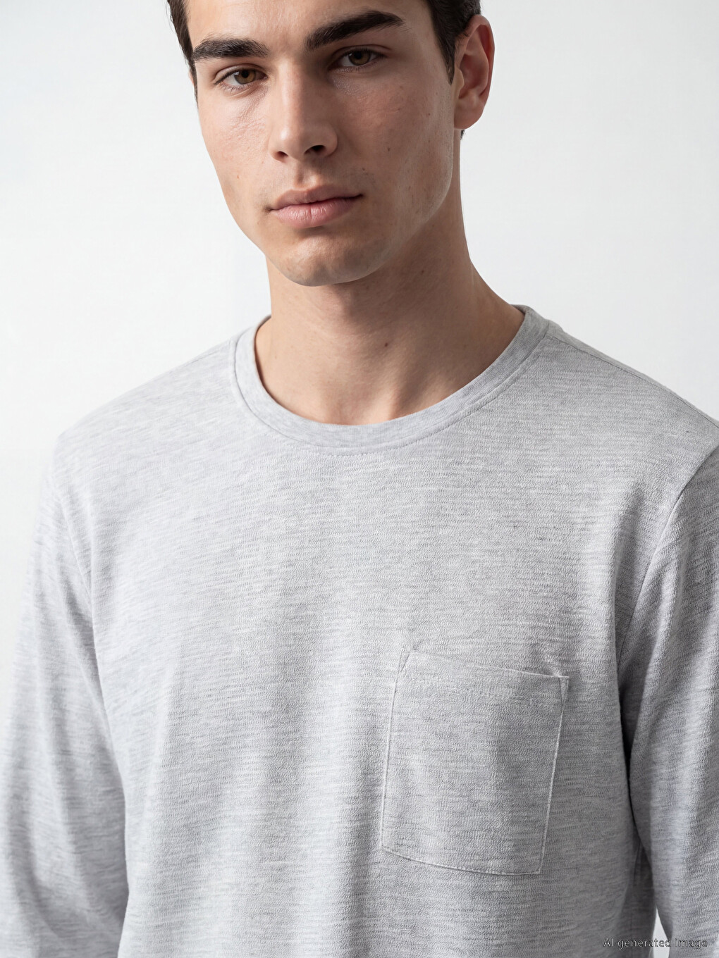 Patterned Crew Neck Men's Sweatshirt-2