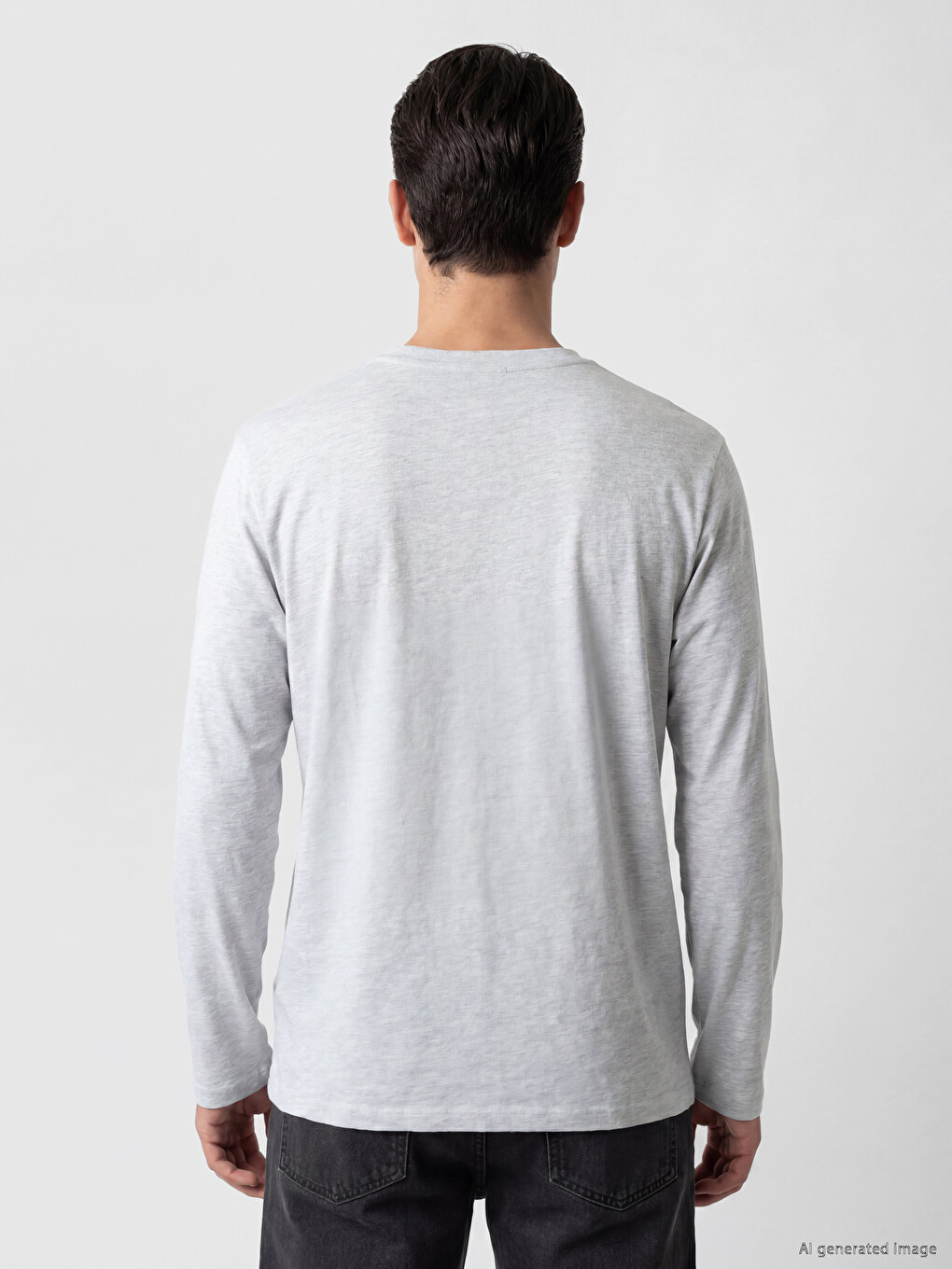 Patterned Crew Neck Men's Sweatshirt-3