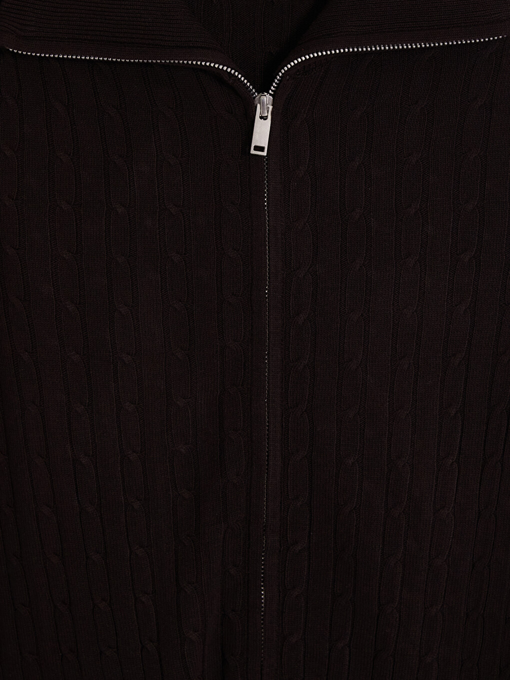 Kahverengi Regular Fit Erkek Triko Hırka-1