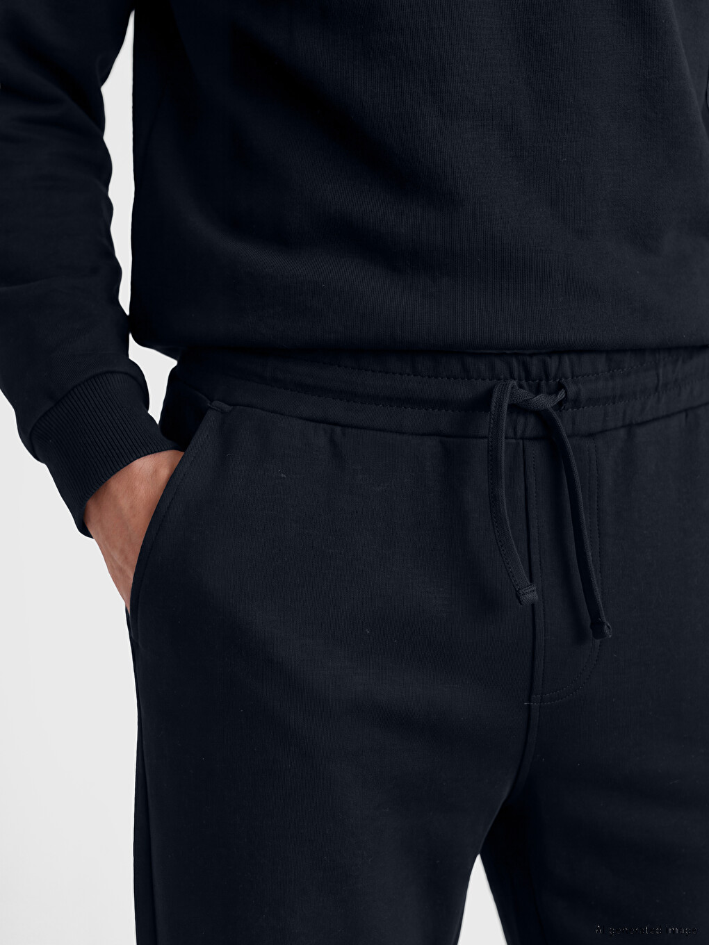 Siyah Regular Fit Erkek Eşofman Altı-2