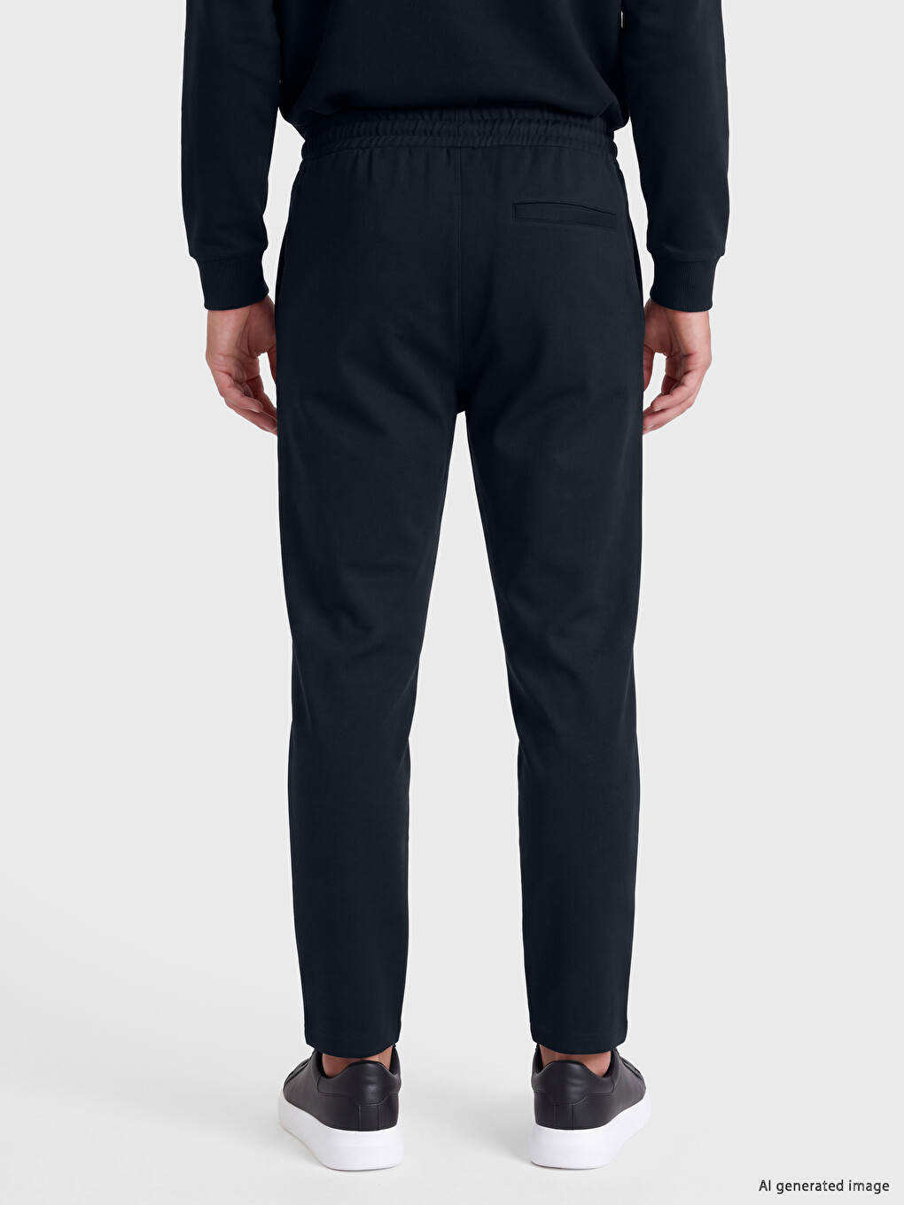 Siyah Regular Fit Erkek Eşofman Altı-3