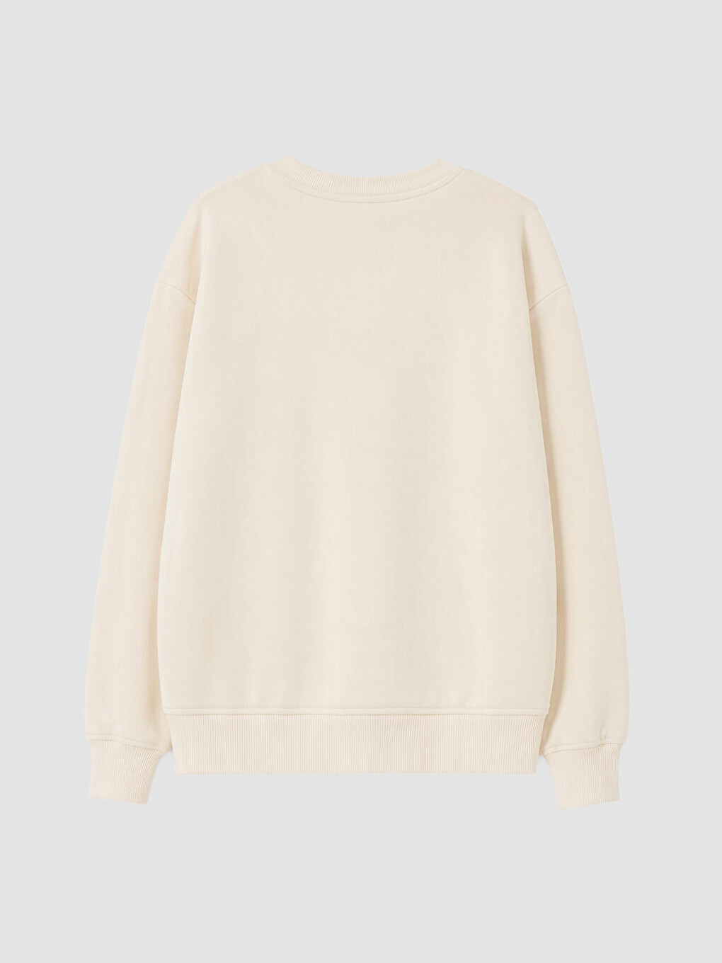 Bej 2'li Baskılı Kız Çocuk Kalın Sweatshirt-3