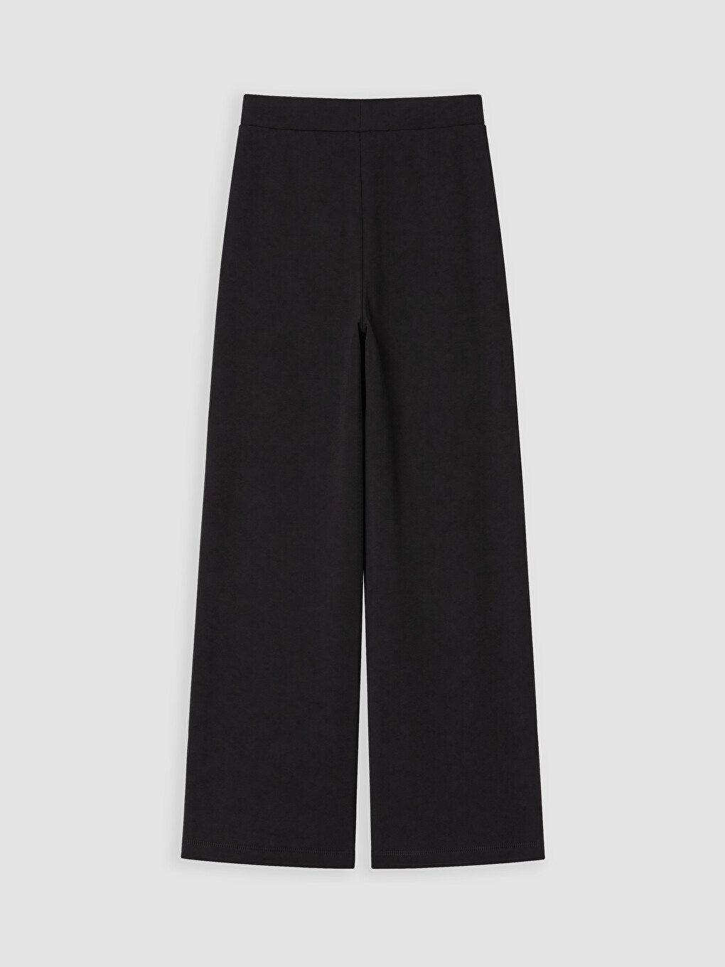 Siyah Beli Lastikli Kadın Krep Pantolon-2