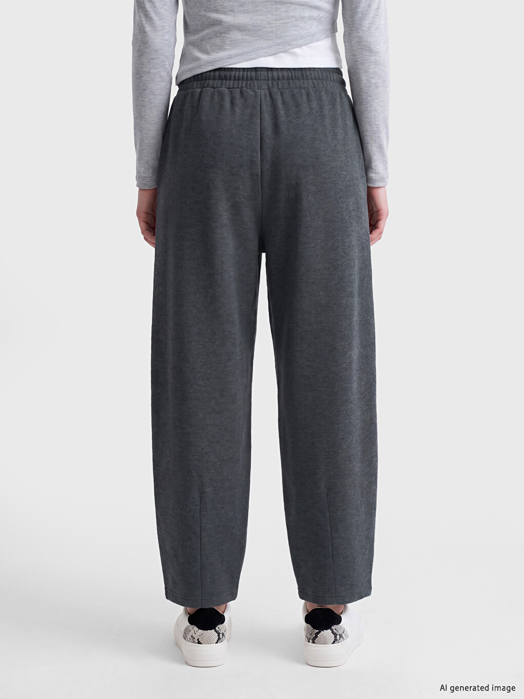 Elastic Waist Women's Sweatpants-3